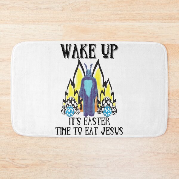 Item preview, Donnie Darko Frank the Rabbit Easter Wake Up It's time to EAT JESUS designed and sold by JadedVintage.