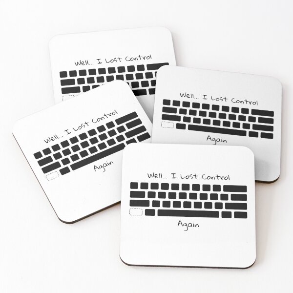 Item preview, I Lost Control Ctrl Keyboard Funny Pun  designed and sold by ZamuDesign.