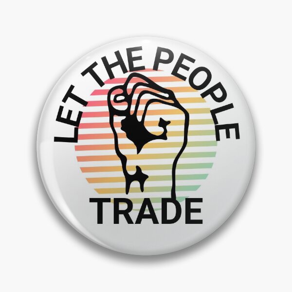 Item preview, Copy of Let The People Trade Colorful Black on White designed and sold by KananiandKiki.