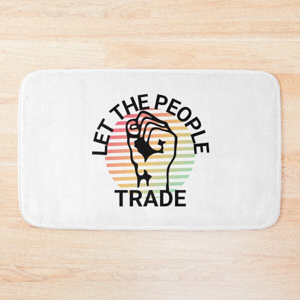 Item preview, Copy of Let The People Trade Colorful Black on White designed and sold by KananiandKiki.