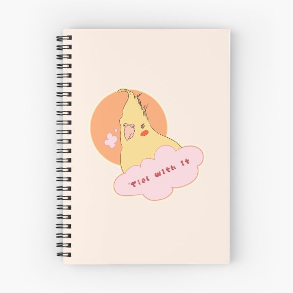 Aperçu de l'œuvre ''Tiel avec ça' - Cockatiel funky esthétique créée et vendue par VergeOfTears.