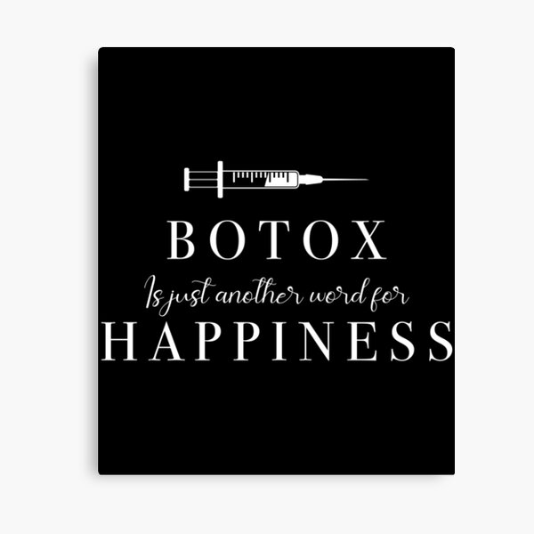 Happiness Nurse Injector Botox product Canvas Print