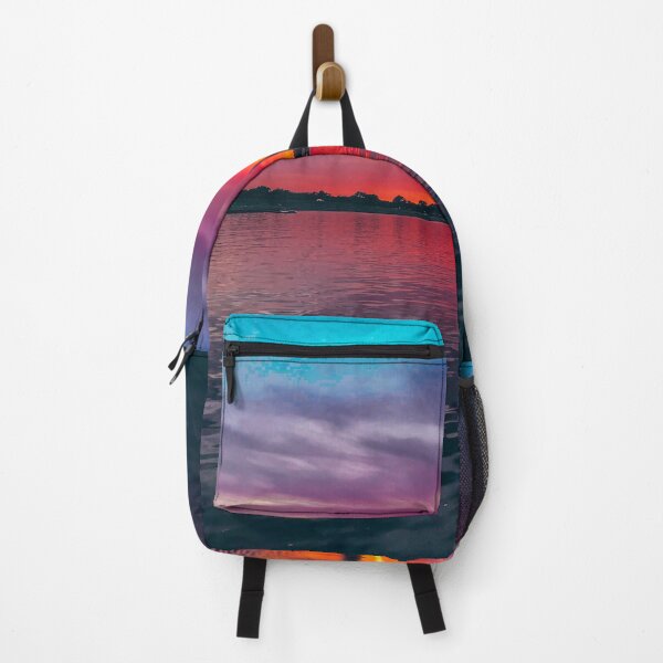 Item preview, Pink Orange and Blue Lake Sunset designed and sold by moremattie.