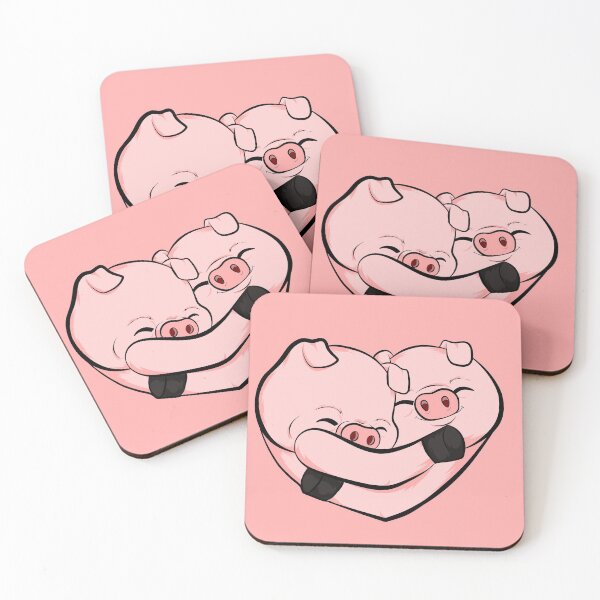 Item preview, cute and funny little pigs for valentine's day designed and sold by V A R G A S S T Y L E.