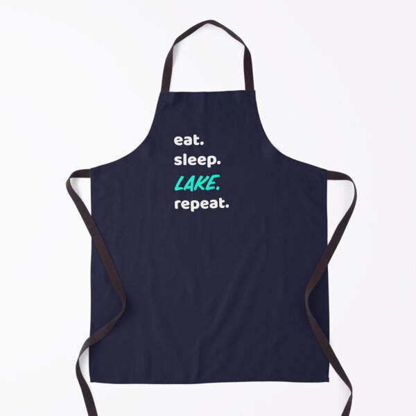 Item preview, Eat Sleep Lake Repeat cool funny quote designed and sold by KiriBrero.