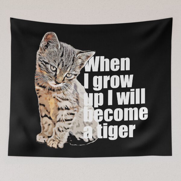 Item preview, Cat vs. Tiger designed and sold by OneCreativeLab.