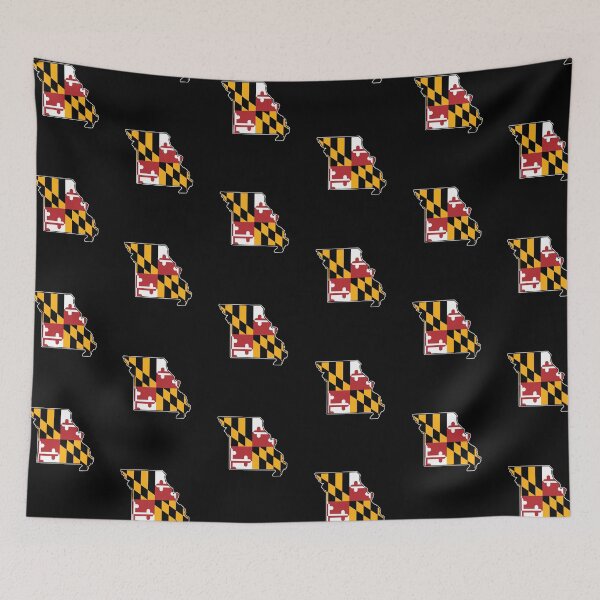 Item preview, Maryland Flag Missouri Map designed and sold by MarylandStyle.