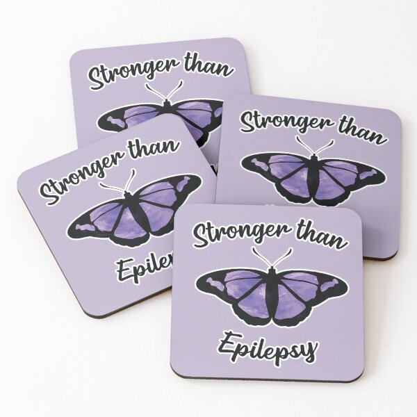 Item preview, Stronger Than Epilepsy - Epilepsy Awareness Purple Butterfly designed and sold by TheMajesticGoat.