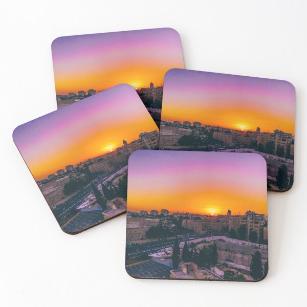 Item preview, Pink and Orange Sunset Jerusalem  designed and sold by moremattie.