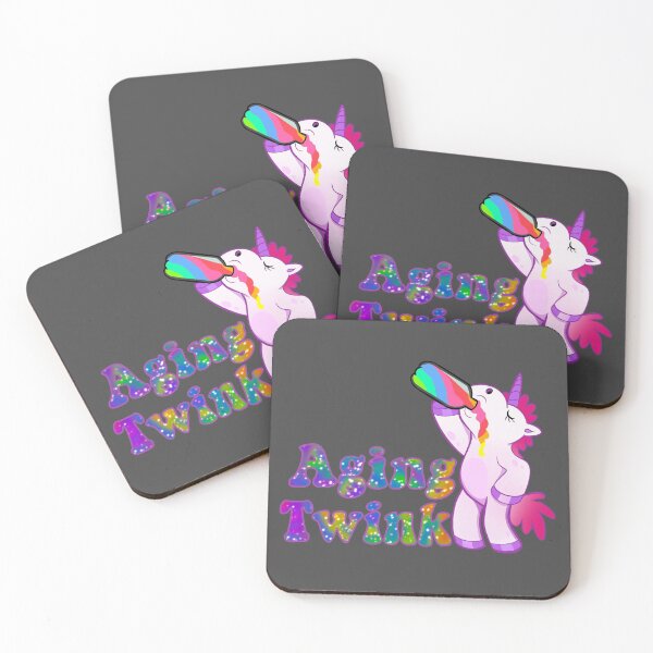 Item preview, Aging Twink - drunk gay unicorn designed and sold by Shelmodine79.