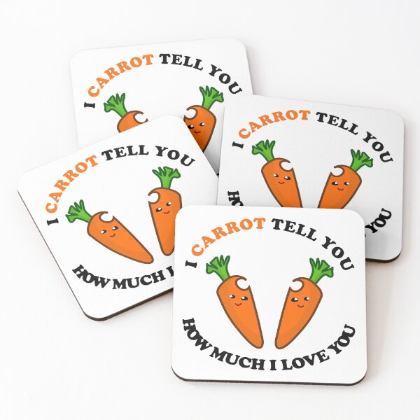 Item preview, I carrot tell you how much I love you - cute carrot circle I love you pun designed and sold by Deegital18.