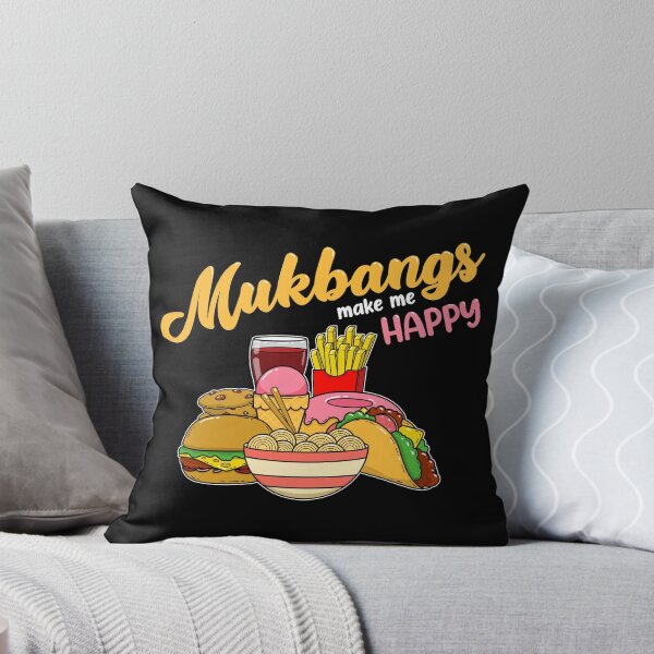 Item preview, Mukbangs Make Me Happy Food Eating print designed and sold by jakehughes2015.
