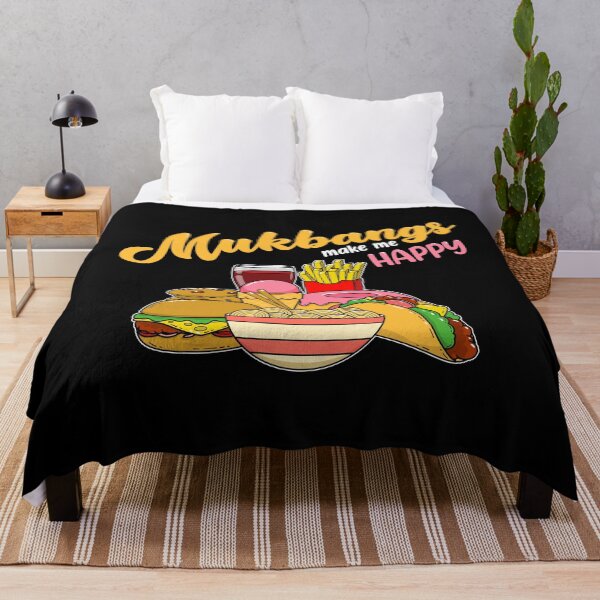 Item preview, Mukbangs Make Me Happy Food Eating print designed and sold by jakehughes2015.