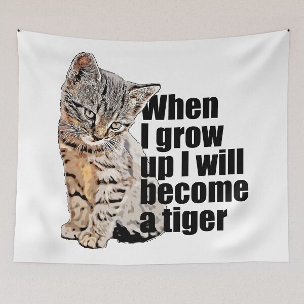 Item preview, Cat vs. Tiger designed and sold by OneCreativeLab.
