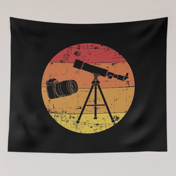 Item preview, Retro Sunset Photographer Astrophotography print designed and sold by jakehughes2015.