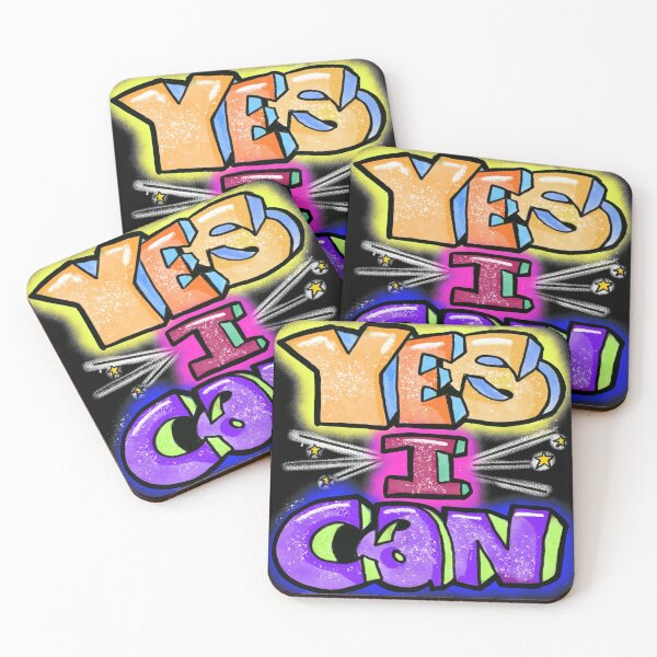 Item preview, Yes I Can: Motivational quote design designed and sold by Hannah's  Doodles.