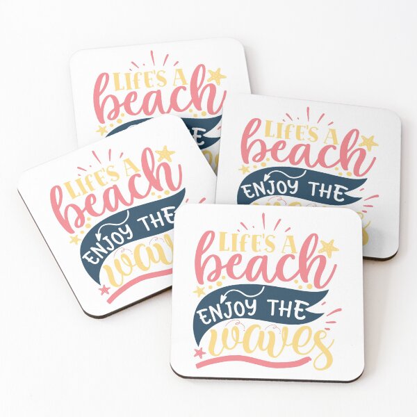 Item preview, Life is a Beach, Enjoy the Waves - Cool summer saying designed and sold by Raeolus.