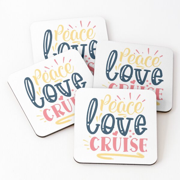 Item preview, peace love cruise - summer saying cruise fun designed and sold by Raeolus.