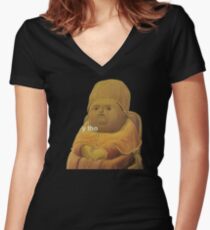 y tho Women's Fitted V-Neck T-Shirt