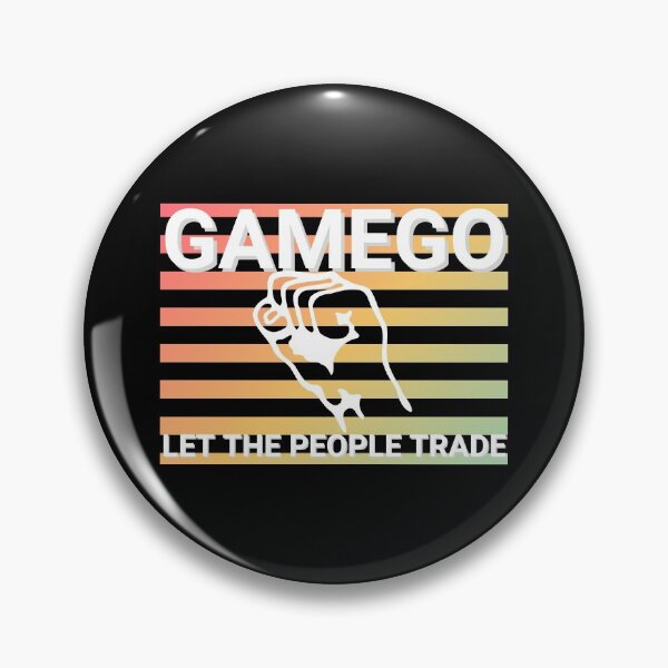 Item preview, Let The People Trade Colorful White on Black Square  designed and sold by KananiandKiki.