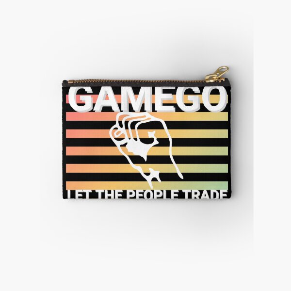 Item preview, Let The People Trade Colorful White on Black Square  designed and sold by KananiandKiki.