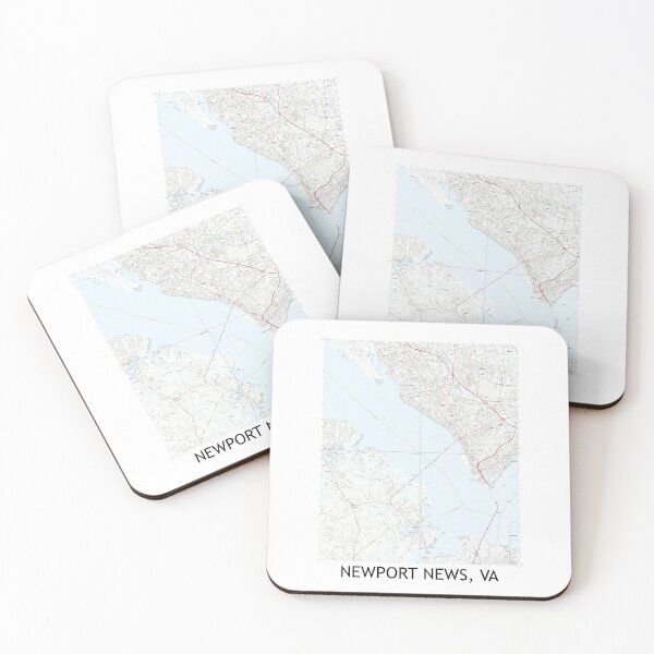 Item preview, Newport News, VA Quad Topographical Map Clean designed and sold by PGHPhotoCo.
