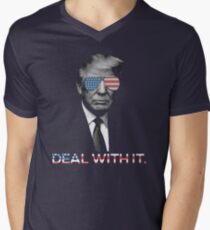 Trump- Deal with it Men's V-Neck T-Shirt