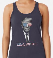Trump-Deal damit Racerback Tank Top