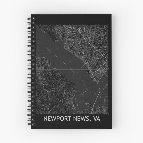 Item preview, Newport News, VA Quad Topographical Map Black designed and sold by PGHPhotoCo.