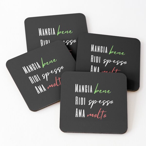 Item preview, Mangia Bene, Ridi Spesso, Ama Molto Italian Quote designed and sold by MusberriDesigns.
