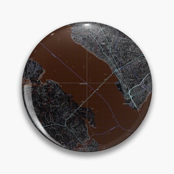 Item preview, Newport News, VA Quad Topographical Map Dark designed and sold by PGHPhotoCo.