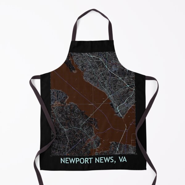 Item preview, Newport News, VA Quad Topographical Map Dark designed and sold by PGHPhotoCo.