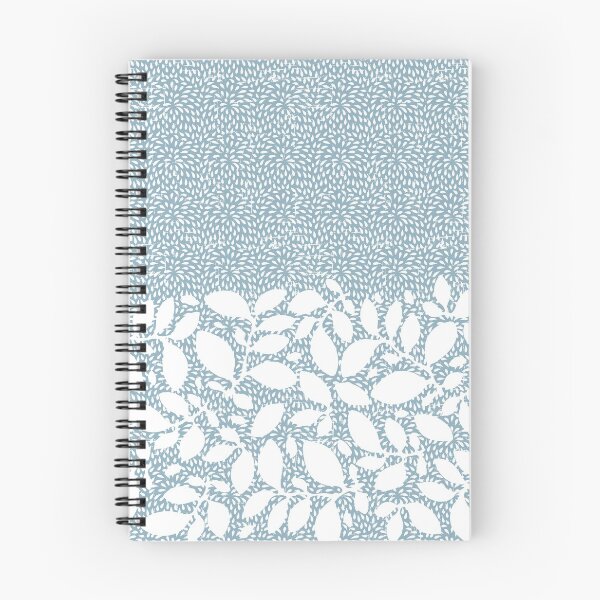 Item preview, White Leaves and Petals on Blue designed and sold by Fernandpiperco.