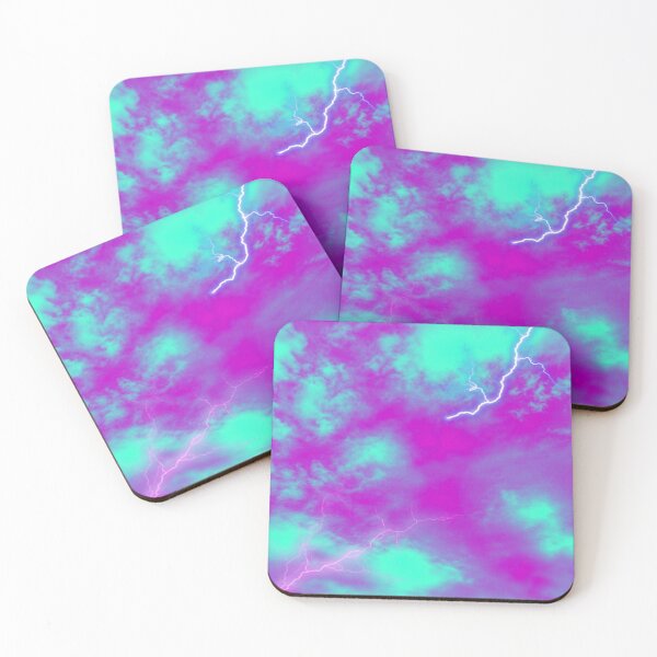 Item preview, Tie dye clouds lightning  1 designed and sold by DemonicGloom.