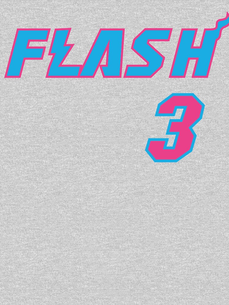 xavierjfong Dwyane Wade 'Flash' Nickname Jersey - Miami Heat T-Shirt