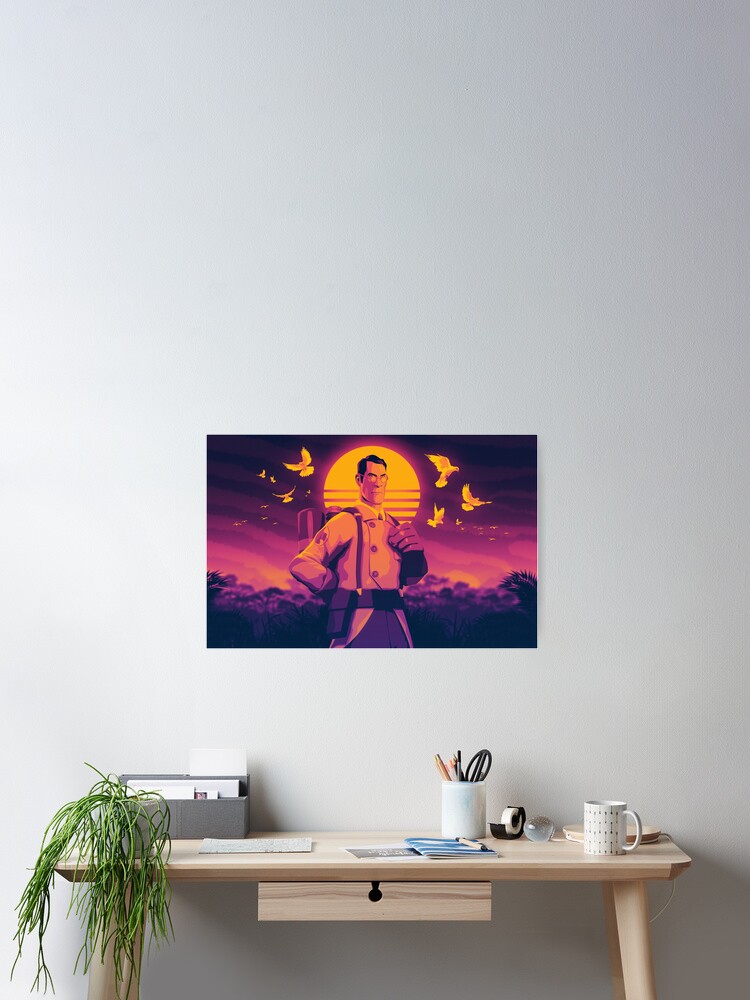 Thumbnail 2 of 3, Poster, A Little Heart to Heart (Sunset) designed and sold by AlexGiudici.