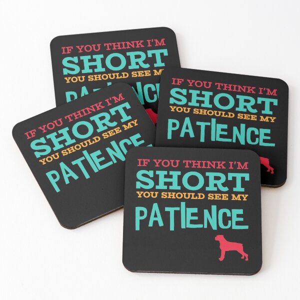 Item preview, If You Think I'm Short You Should See My Patience - Boxer designed and sold by TKsTees.