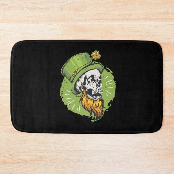 Item preview, Irish saint patricks leprechaun skull shamrock designed and sold by Piztees.