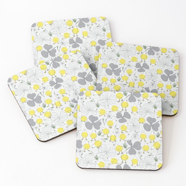 Item preview, Yellow Chicks on a Gray Background  designed and sold by Hanna McCown.