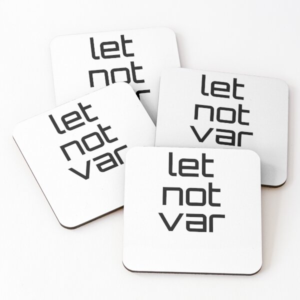 Item preview, Make let not var - funny gift for web developers designed and sold by hyggekrog.