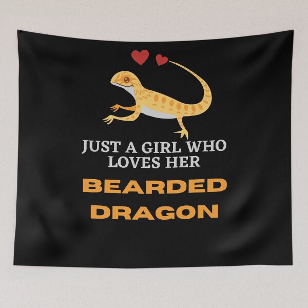 Item preview, Just A Girl Who Loves Bearded Dragon, Cute Reptile Tshirt For Bearded Dragon Owner designed and sold by arteesy.