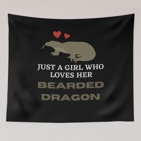 Item preview, Copy of Just A Girl Who Loves Bearded Dragon, Cute Reptile Tshirt For Bearded Dragon Owner designed and sold by arteesy.