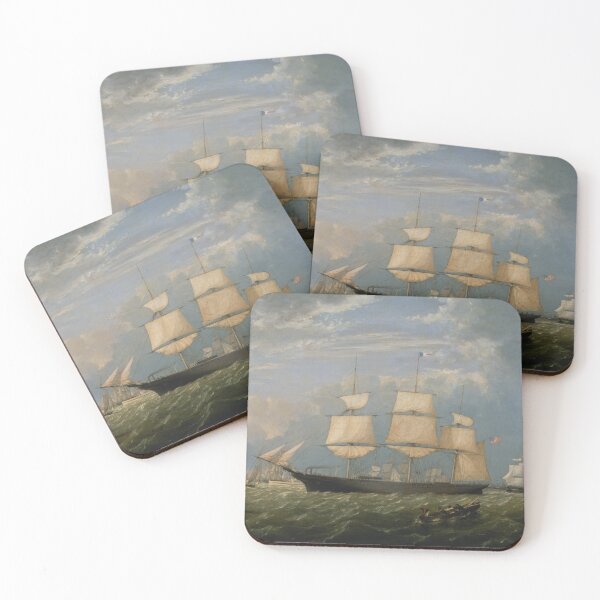 Item preview, The Golden State Entering New York Harbor - Fitz Henry Lane 1854 designed and sold by warishellstore.