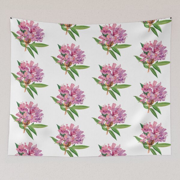Item preview, Watercolor Pink California Rose Bay Vintage Botanical Illustration designed and sold by No AI Classic Vintage Art.