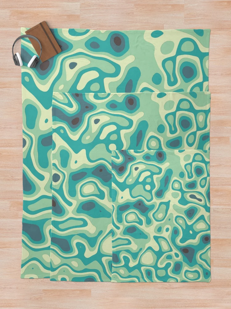 Thumbnail 5 of 6, Throw Blanket, Retro Abstract Pattern designed and sold by RomeoSketches.