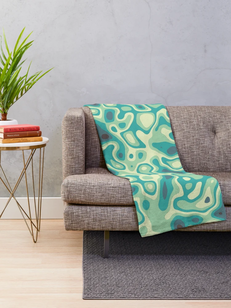 Thumbnail 2 of 6, Throw Blanket, Retro Abstract Pattern designed and sold by RomeoSketches.