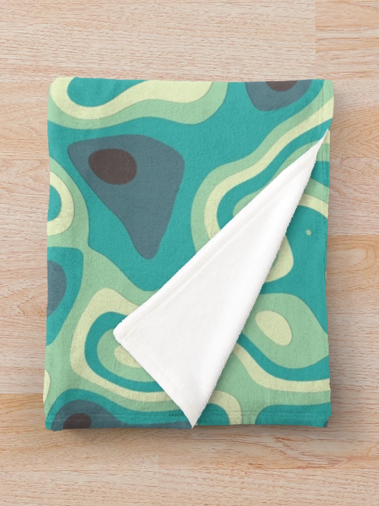 Thumbnail 3 of 6, Throw Blanket, Retro Abstract Pattern designed and sold by RomeoSketches.