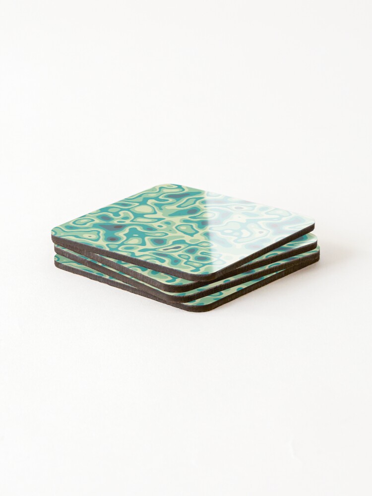 Thumbnail 4 of 5, Coasters (Set of 4), Retro Abstract  Pattern designed and sold by RomeoSketches.