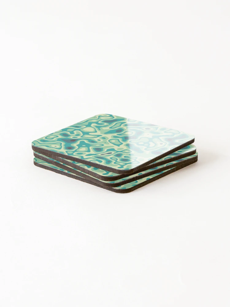 Thumbnail 4 of 5, Coasters (Set of 4), Retro Abstract Pattern designed and sold by RomeoSketches.