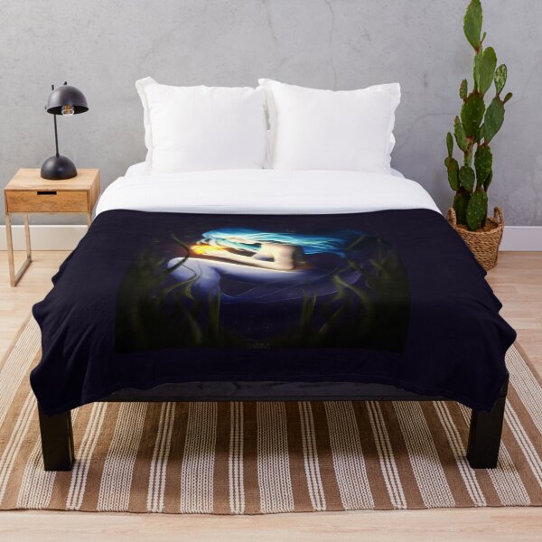 Blue and yellow Throw Blanket